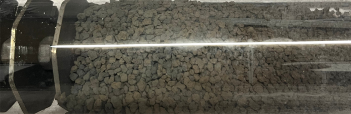 Eisenoxidspeicher geladen